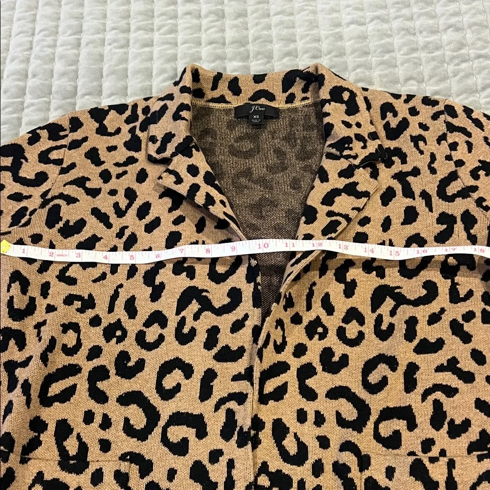 J Crew Leopard Print Knit Blazer - Picture 5 of 5